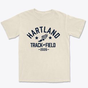 Hartland Christian School Track and Field Premium Heavyweight T-shirt