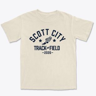 Scott City R-1 School Track and Field Premium Heavyweight T-shirt