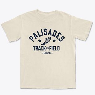 Palisades Christian School Track and Field Premium Heavyweight T-shirt