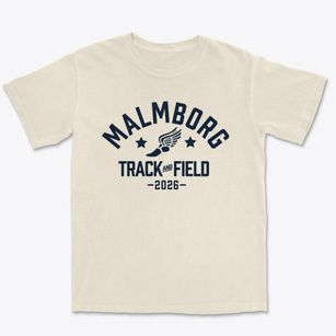 Malmborg Elementary School Track and Field Premium Heavyweight T-shirt