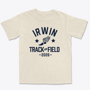 Irwin Elementary School Track and Field Premium Heavyweight T-shirt