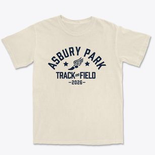 Asbury Park Middle School Track and Field Premium Heavyweight T-shirt