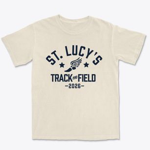 Saint Lucy's School Track and Field Premium Heavyweight T-shirt