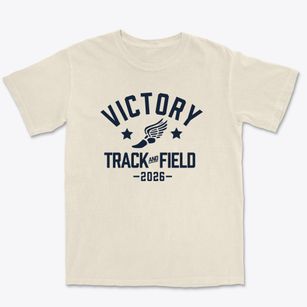 Victory Christian Academy Track and Field Premium Heavyweight T-shirt