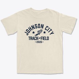 Johnson City Kindergarten Campus Track and Field Premium Heavyweight T-shirt