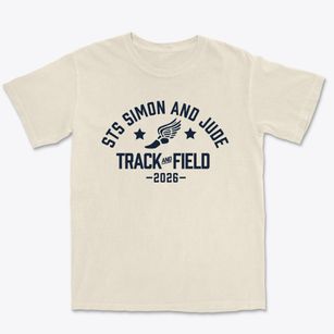 Ss Simon And Jude School Track and Field Premium Heavyweight T-shirt