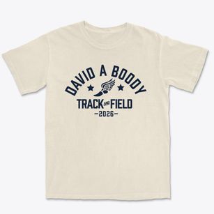 David A Boody Track and Field Premium Heavyweight T-shirt