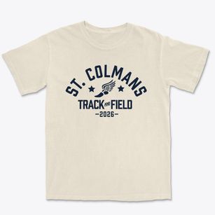 Saint Colmans Home School Track and Field Premium Heavyweight T-shirt