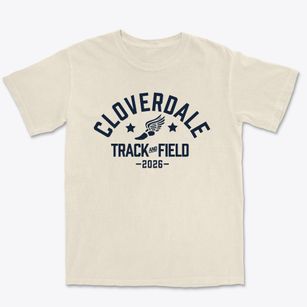 Cloverdale High School Track and Field Premium Heavyweight T-shirt