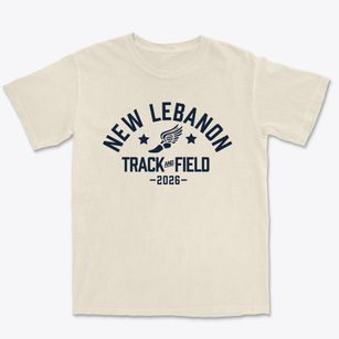 New Lebanon High School Track and Field Premium Heavyweight T-shirt