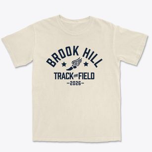 Brook Hill Elementary School Track and Field Premium Heavyweight T-shirt