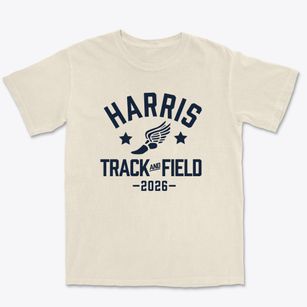 Harris Elementary School Track and Field Premium Heavyweight T-shirt