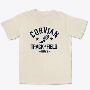 Corvian Community School Track and Field Premium Heavyweight T-shirt