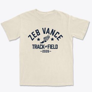 Zeb Vance Elementary School Track and Field Premium Heavyweight T-shirt
