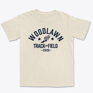 Woodlawn School Track and Field Premium Heavyweight T-shirt