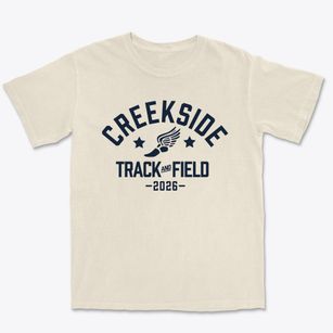 Creekside Middle School Track and Field Premium Heavyweight T-shirt