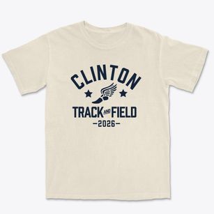 Clinton Elementary School Track and Field Premium Heavyweight T-shirt