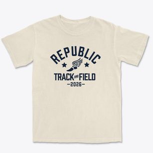 Republic Elementary School Track and Field Premium Heavyweight T-shirt