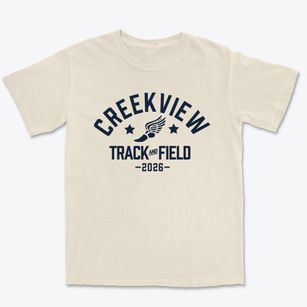 Creekview Elementary School Track and Field Premium Heavyweight T-shirt