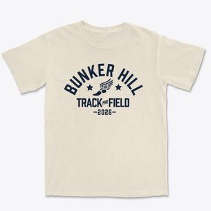 Bunker Hill Kindergarten Track and Field Premium Heavyweight T-shirt