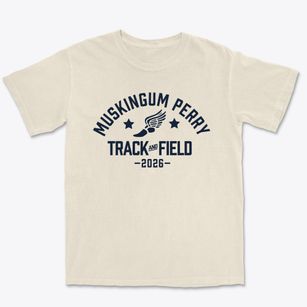 Muskingum Perry Career Center Track and Field Premium Heavyweight T-shirt