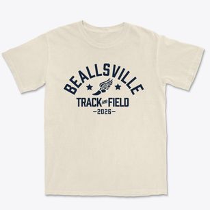 Beallsville High School Track and Field Premium Heavyweight T-shirt