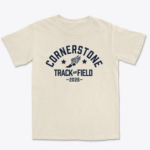 Cornerstone Christian Academy Track and Field Premium Heavyweight T-shirt