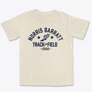 Norris Barratt School Track and Field Premium Heavyweight T-shirt