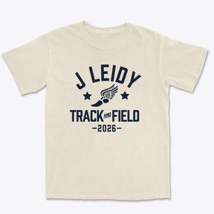 J Leidy Elementary School Track and Field Premium Heavyweight T-shirt