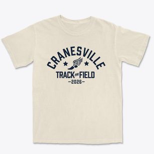 Cranesville Christian Academy Track and Field Premium Heavyweight T-shirt