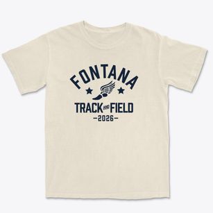 Fontana Christian School Track and Field Premium Heavyweight T-shirt