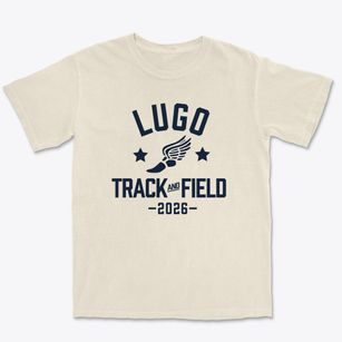 Lugo Elementary School Track and Field Premium Heavyweight T-shirt