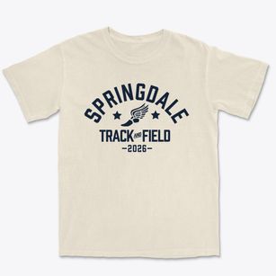 Springdale Elementary School Track and Field Premium Heavyweight T-shirt