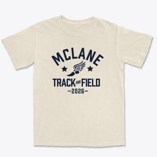 Mclane High School Track and Field Premium Heavyweight T-shirt