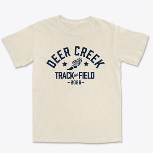 Deer Creek Elementary School Track and Field Premium Heavyweight T-shirt