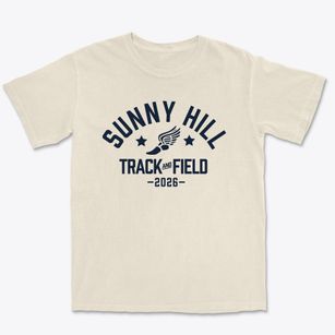 Sunny Hill School Track and Field Premium Heavyweight T-shirt