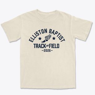 Elliston Baptist Academy Track and Field Premium Heavyweight T-shirt
