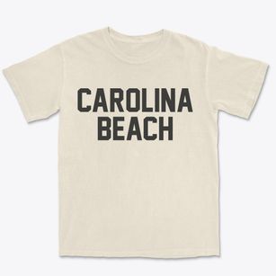 Carolina Beach North Carolina Classic Block Premium Heavyweight T-shirt