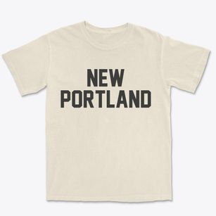 New Portland Maine Classic Block Premium Heavyweight T-shirt