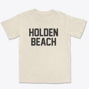 Holden Beach North Carolina Classic Block Premium Heavyweight T-shirt