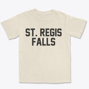 St. Regis Falls New York Classic Block Premium Heavyweight T-shirt