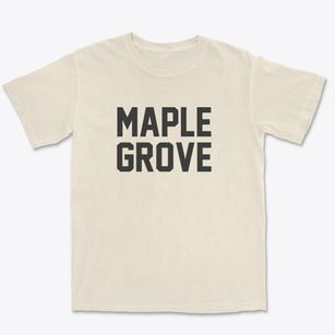 Maple Grove Minnesota Classic Block Premium Heavyweight T-shirt