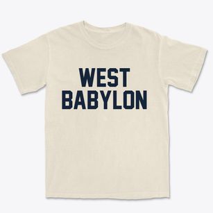 West Babylon New York Classic Block Premium Heavyweight T-shirt