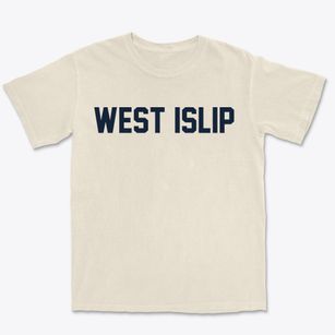 West Islip New York Classic Block Premium Heavyweight T-shirt