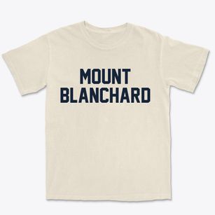 Mount Blanchard Ohio Classic Block Premium Heavyweight T-shirt