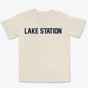 Lake Station Indiana Classic Block Premium Heavyweight T-shirt