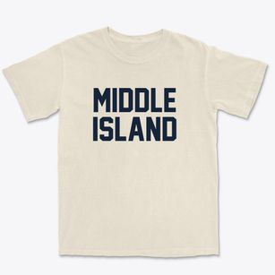 Middle Island New York Classic Block Premium Heavyweight T-shirt