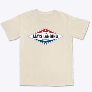 Mays Landing New Jersey Diamond Star Premium Heavyweight T-shirt