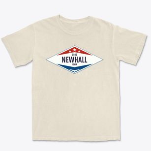 Newhall Iowa Diamond Star Premium Heavyweight T-shirt