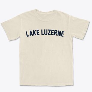 Lake Luzerne New York Classic Curve Premium Heavyweight T-shirt